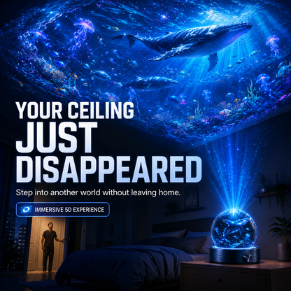 🐉SCNDR® 360° Smart Holographic Projector (HD Smart Dynamic 5D)