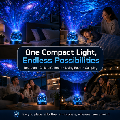 🐉SCNDR® 360° Smart Holographic Projector (HD Smart Dynamic 5D)